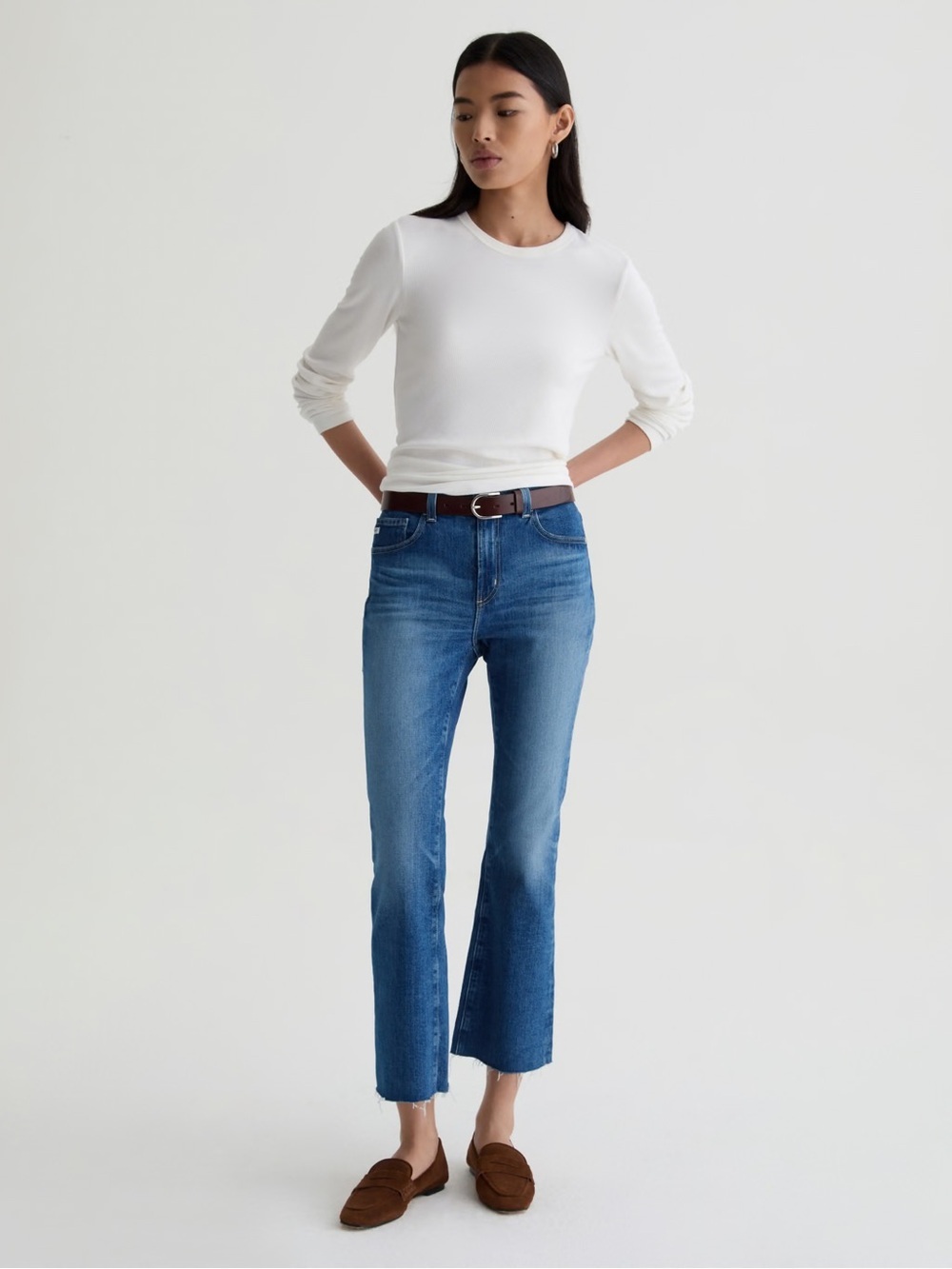 Ag Farrah Boot Crop Flare Jeans